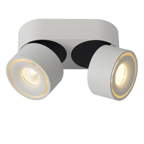 Lucide YUMIKO - Spot plafond - Ø 7,8 cm - LED Dim. - 2x10W 2700K - Blanc - détail 2